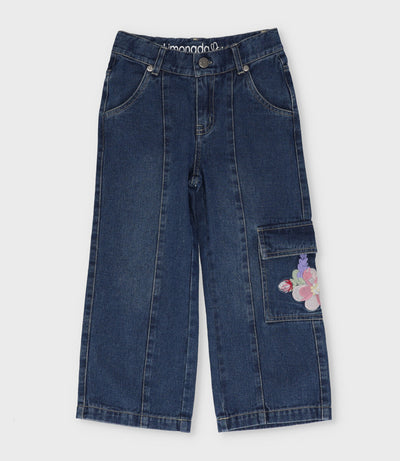 Jeans niña recto 2 años / Azul Marino