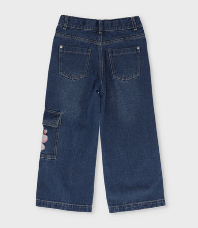 Jeans niña recto 2 años / Azul Marino