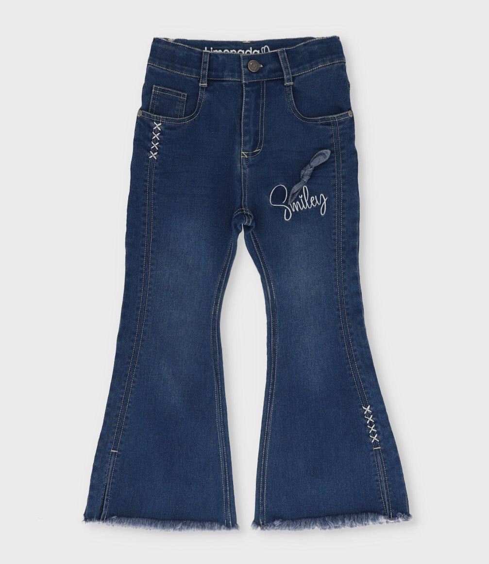 Jeans niña flare 2 años / Azul Marino