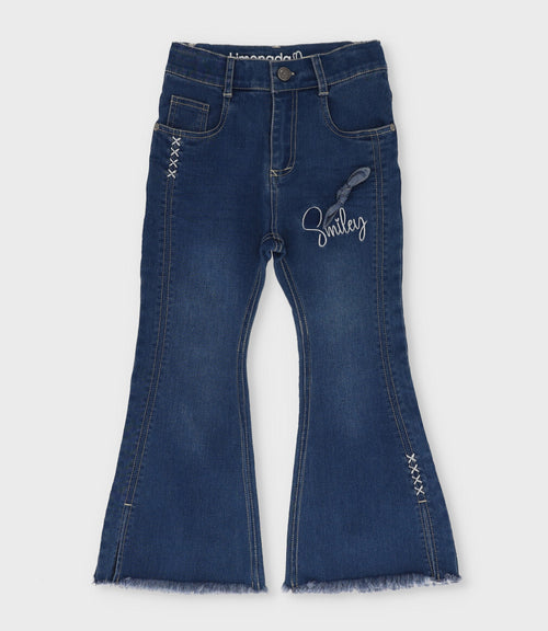 Jeans niña flare 2 años / Azul Marino