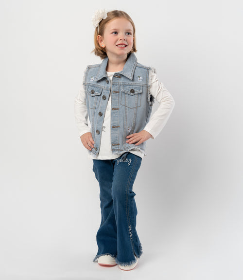 Jeans niña flare 2 años / Azul Marino