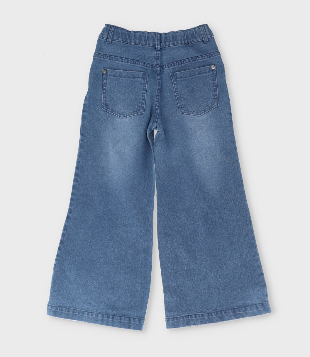 Jeans niña con flores