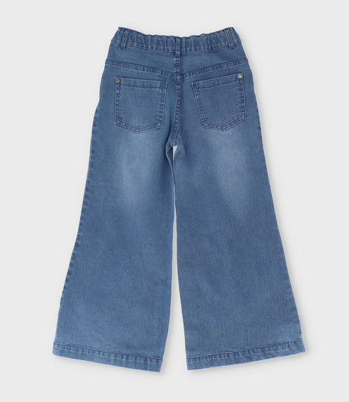 Jeans niña con flores