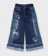 Jeans niña aplicación de flores