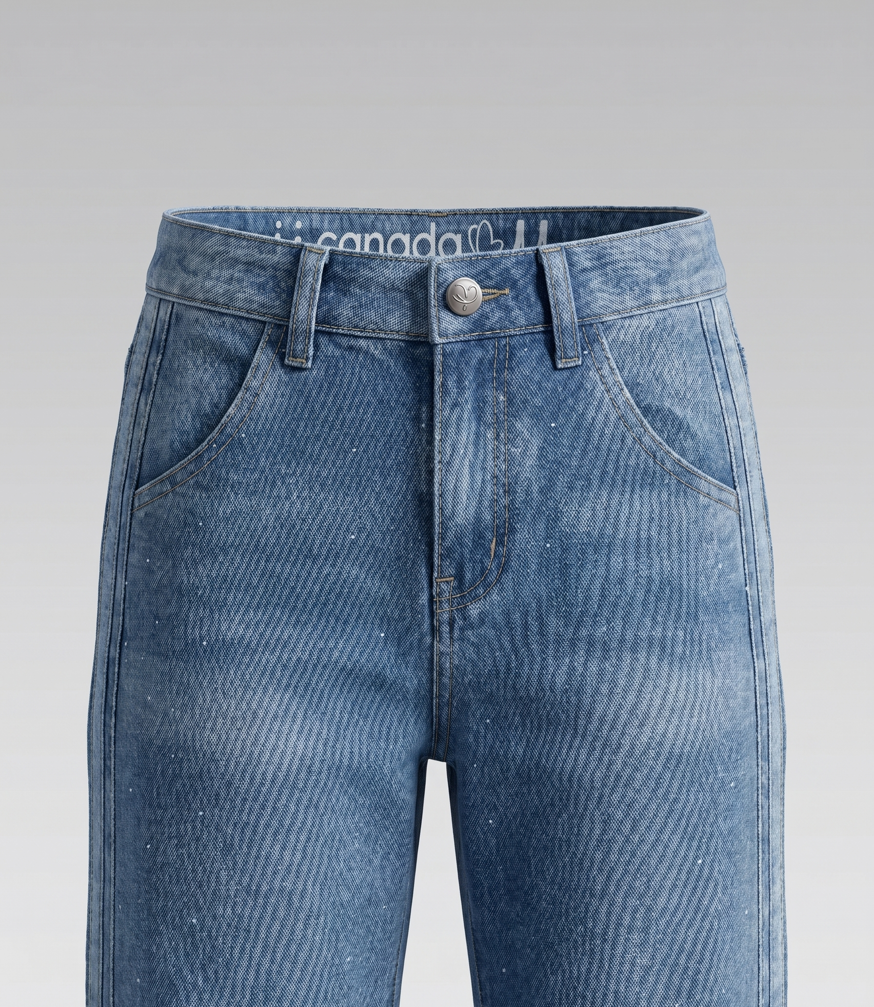 Jeans niña con brillos 2 años / Celeste