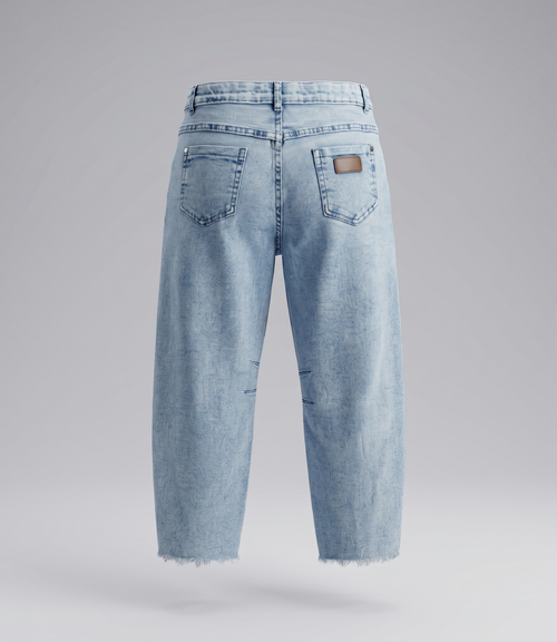 Jeans niña baloon con cherry 2 años / Celeste
