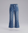 Jeans niña flare con lazos