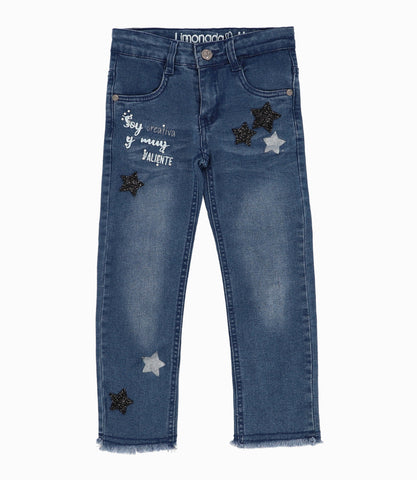 Jeans Niña Con Estrellas
