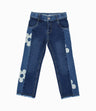 Jeans niña con flores