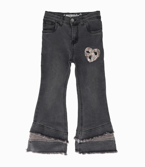 Jeans niña con flecos