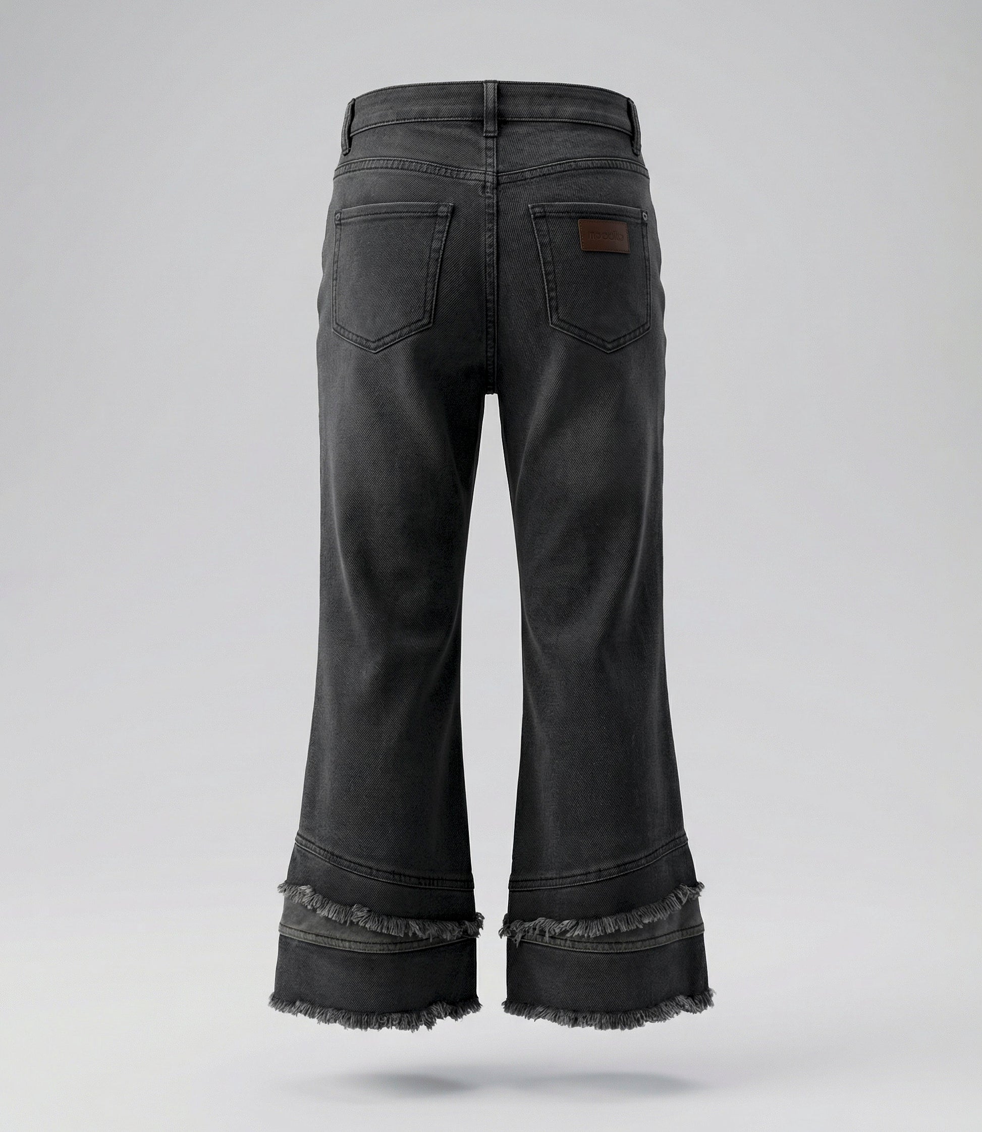 Jeans niña con flecos 2 años / Gris