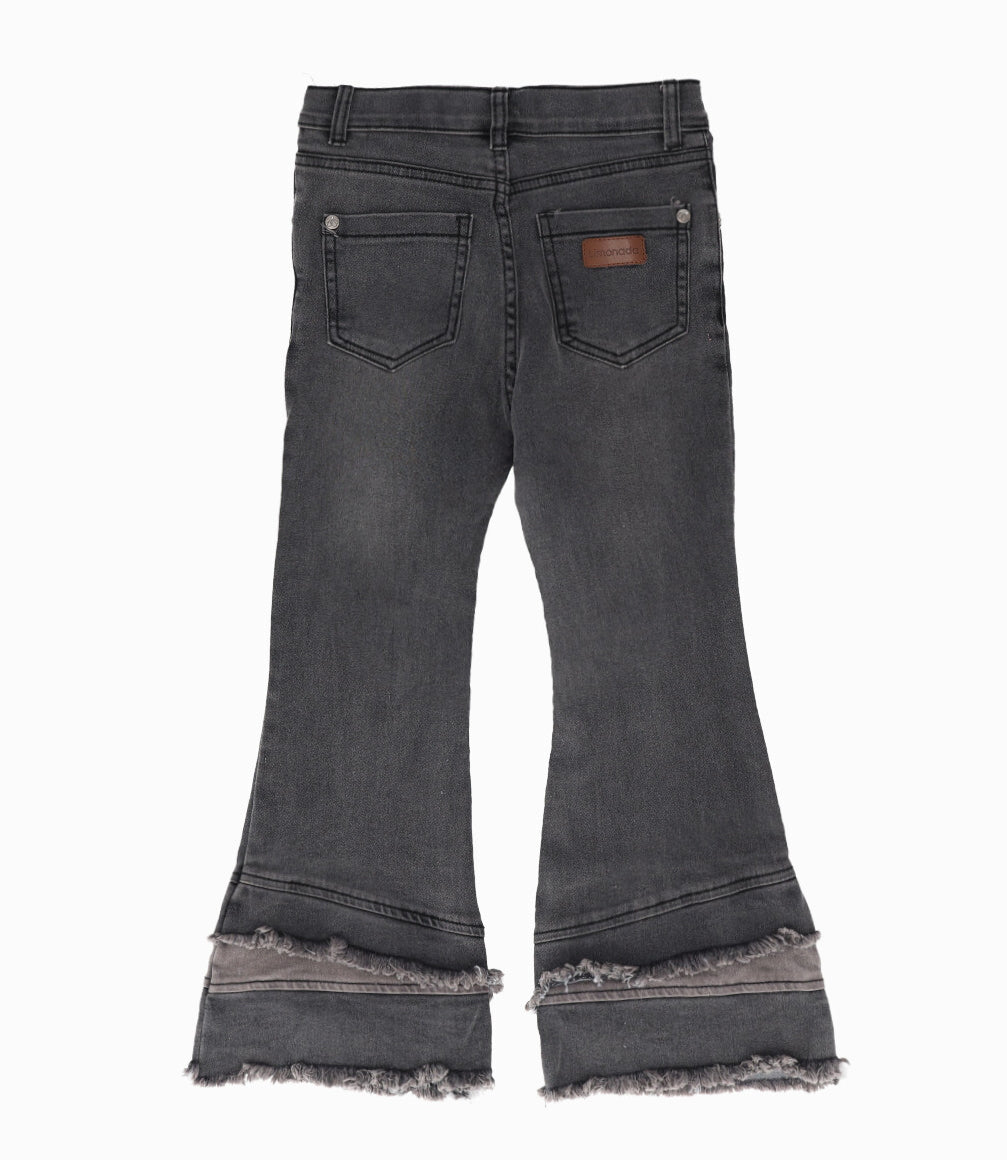 Jeans niña con flecos