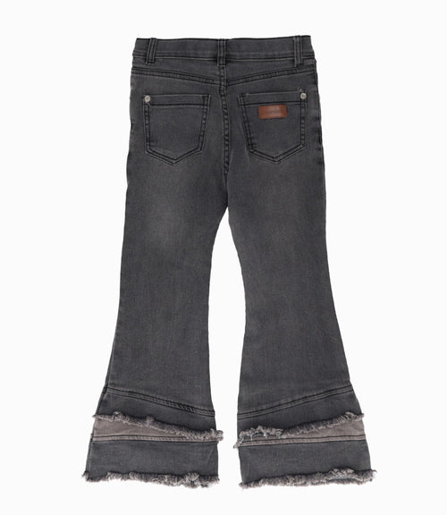Jeans niña con flecos