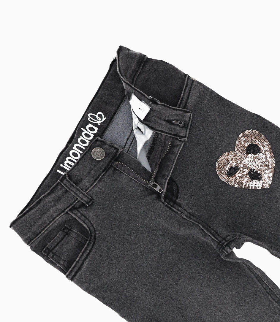 Jeans niña con flecos