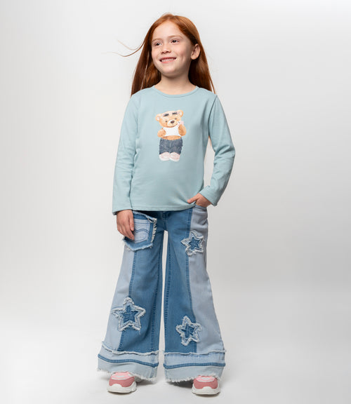 Jeans niña con estrellas