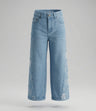 Jeans niña con flores y brillos