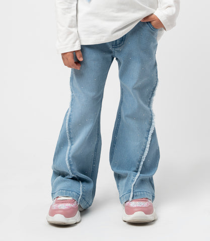 Jeans niña acampanados