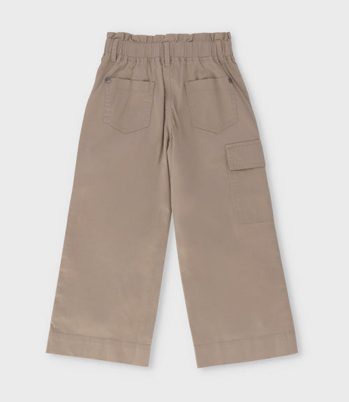 Pantalon niña con lazo 2 años / Beige