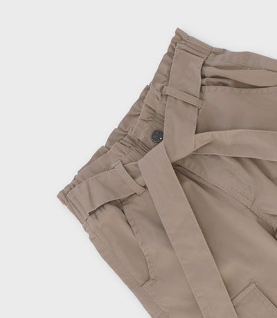 Pantalon niña con lazo 2 años / Beige