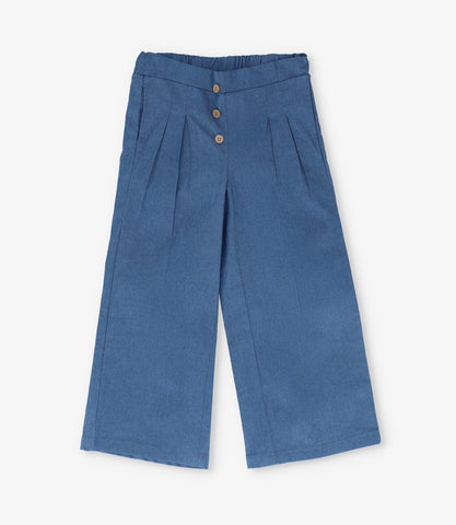 Pantalón niña denim