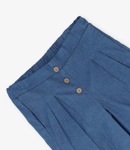 Pantalón niña denim 2 años / Azul Marino