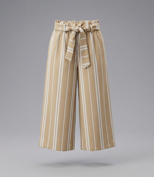 Pantalón niña cargo con cherry 2 años / Beige