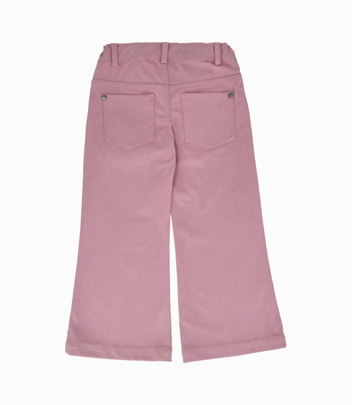 Pantalón niña wide leg 2 años / Palo Rosa
