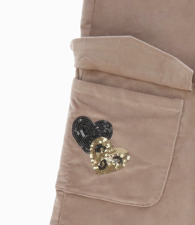 Pantalón niña cargo 2 años / Beige