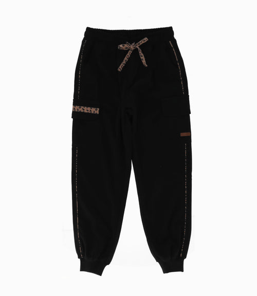 Pantalón niña jogger 2 años / Negro
