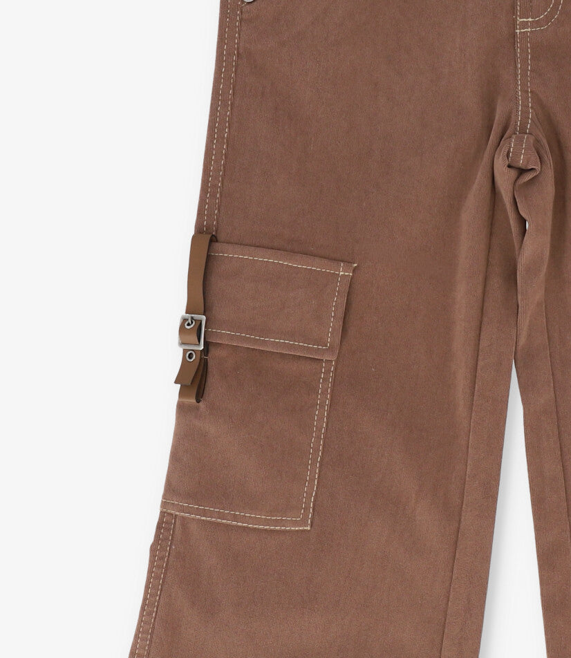 Pantalón niña de cotelé 2 años / Café