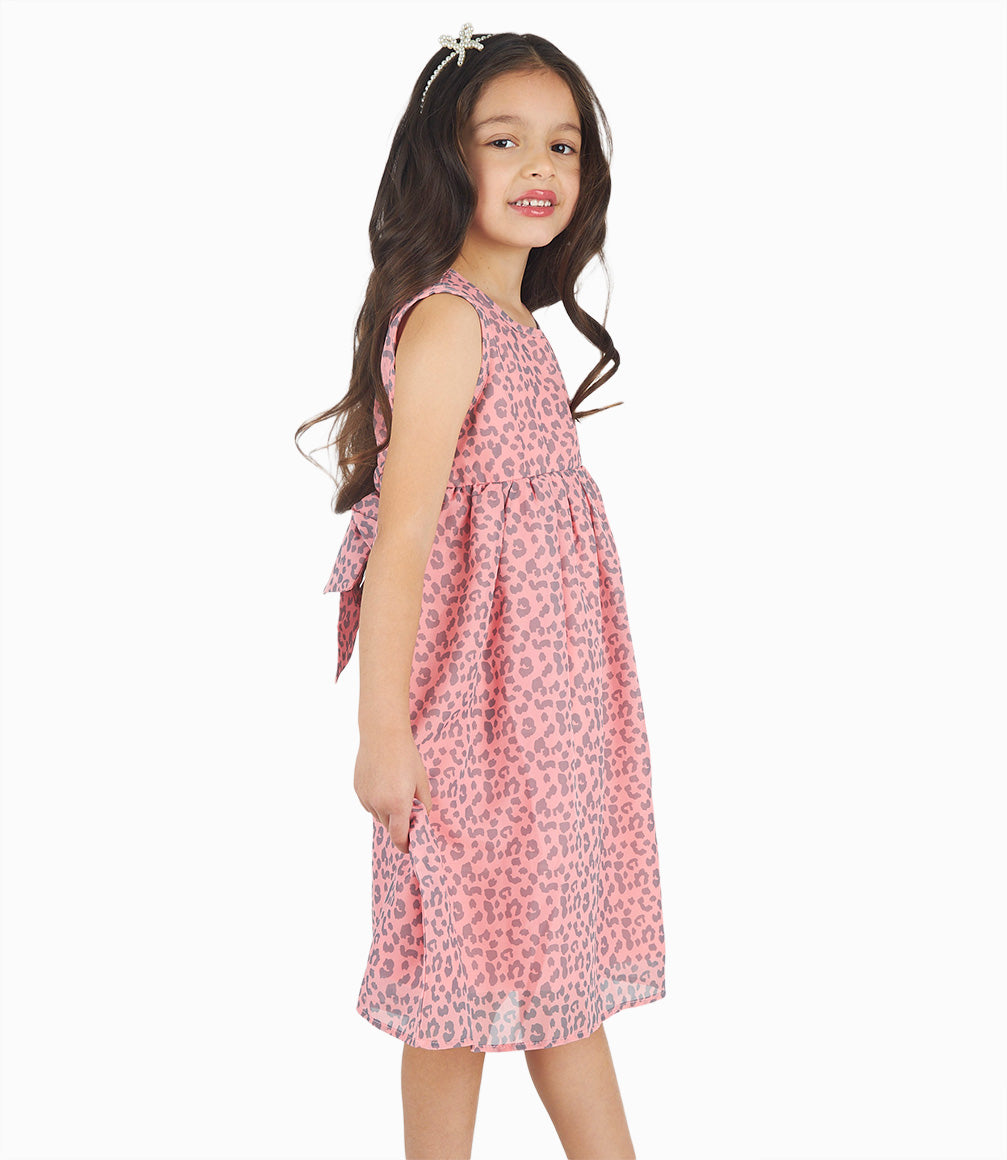Vestido Niña Animal Print Coral 2 años / Coral