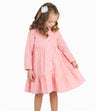 Vestido Niña Bordado Coral