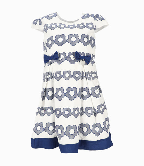 Vestido Niña Floreado 2 años / Azul Marino