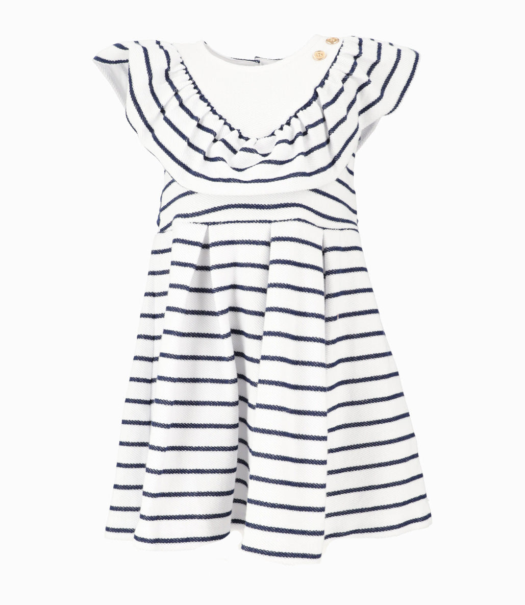Vestido Niña Con Vuelos 2 años / Azul Marino