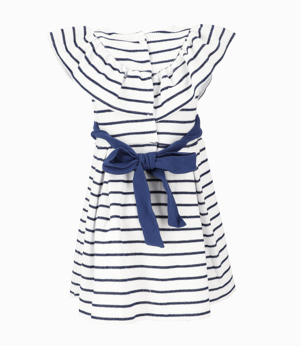 Vestido Niña Con Vuelos 2 años / Azul Marino
