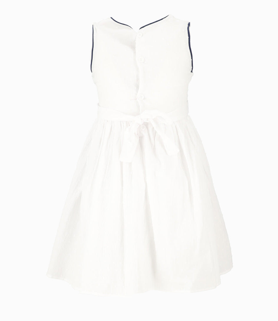 Vestido Niña Con Oso 2 años / Azul Marino