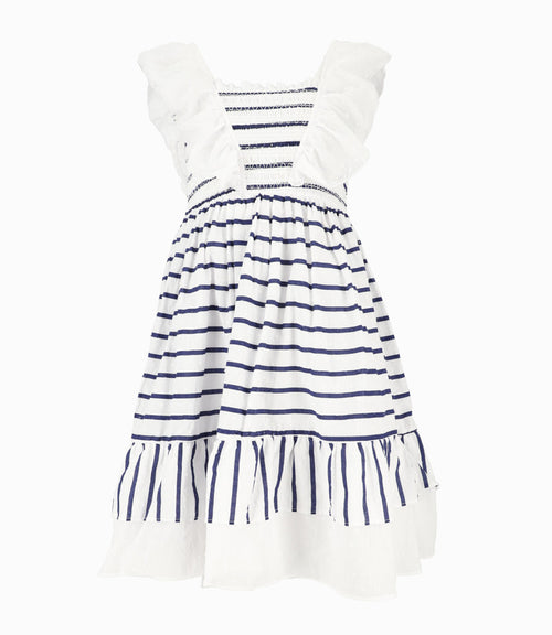 Vestido Niña Con Rayas 2 años / Azul Marino