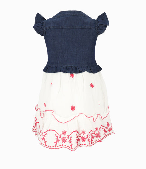 Vestido Niña Con Vuelos 2 años / Azul Marino