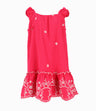 Vestido Niña Con Flores Bordadas