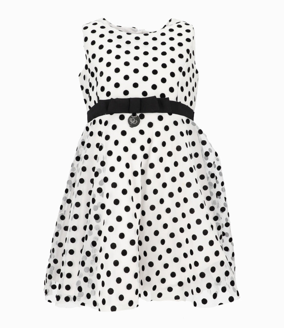 Vestido Niña Con Puntos 2 años / Negro