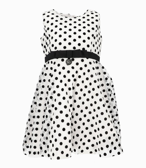 Vestido Niña Con Puntos 2 años / Negro