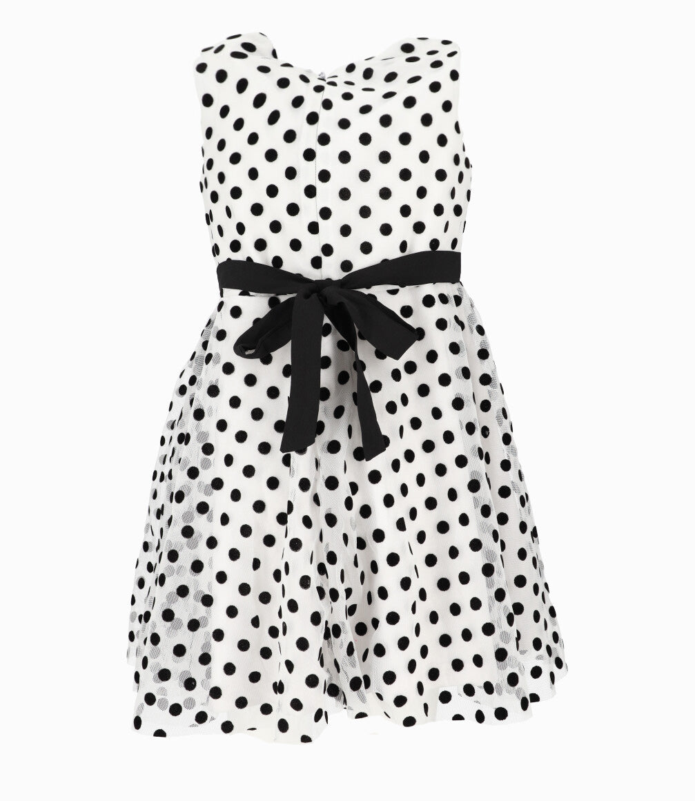 Vestido Niña Con Puntos 2 años / Negro