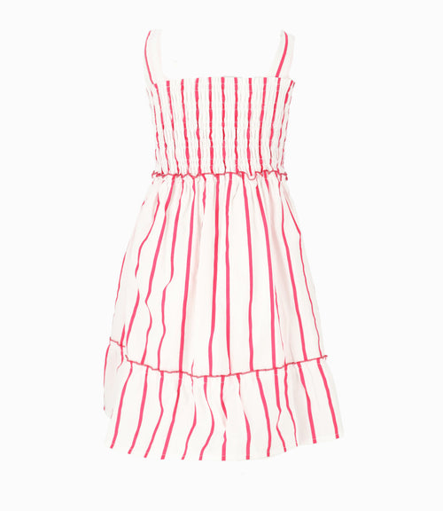Vestido Niña Con Rayas 2 años / Frambuesa