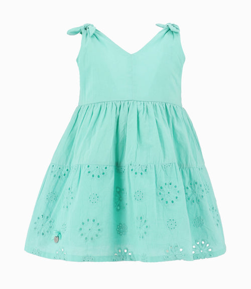 Vestido Niña Con Flores 2 años / Menta