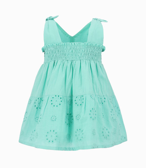 Vestido Niña Con Flores 2 años / Menta