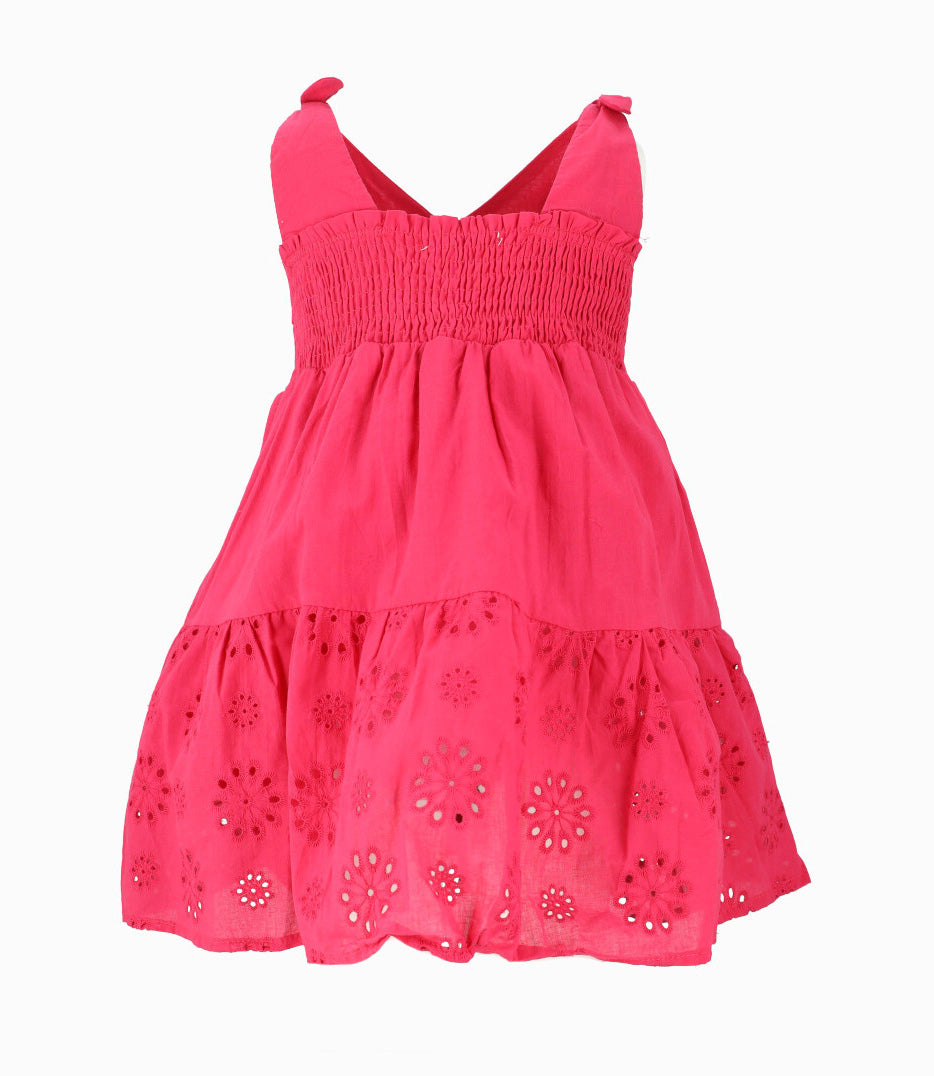 Vestido Niña Con Flores 2 años / Frambuesa