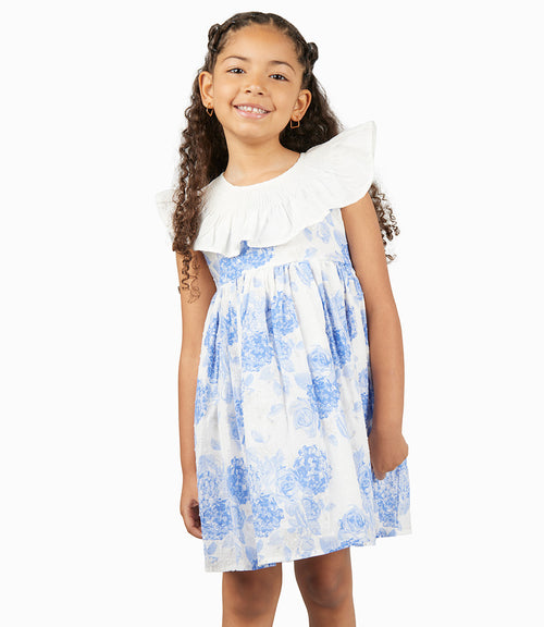 Vestido Niña Floreado 2 años / Celeste