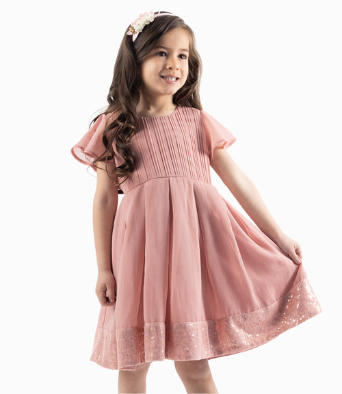 Vestido Niña Con Vuelos