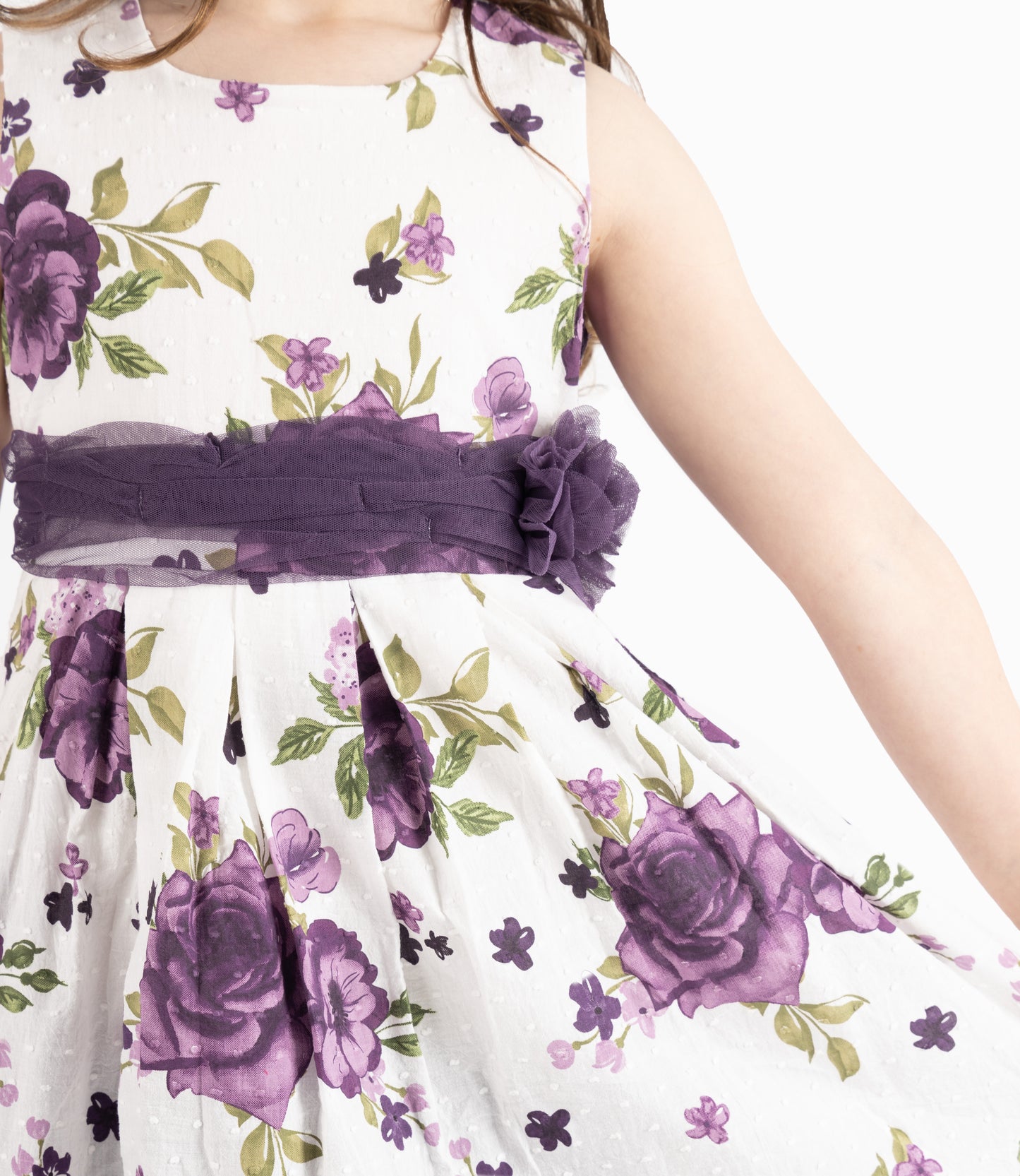 Vestido Niña Floreado 2 años / Morado