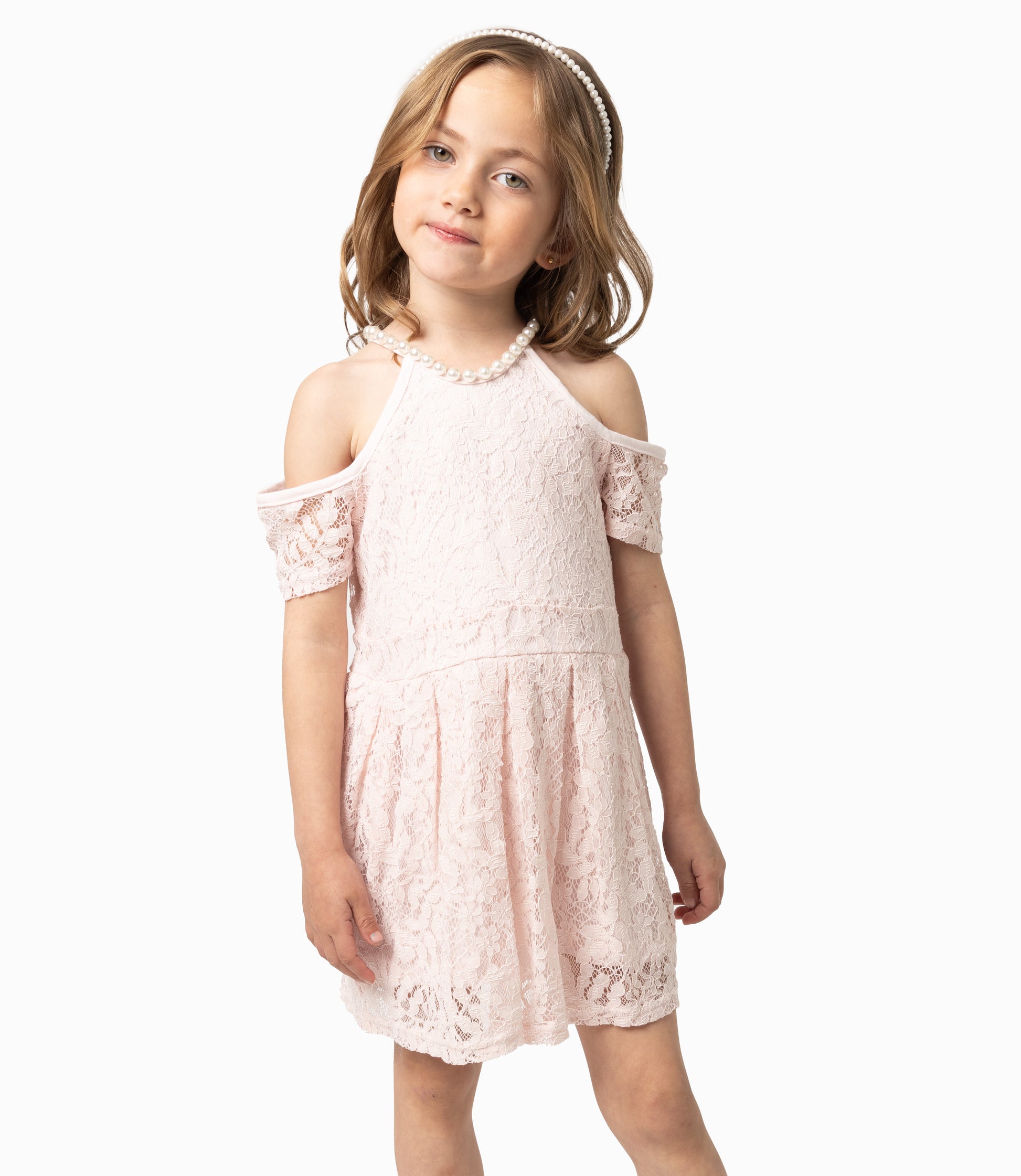 Vestido Niña De Encaje 2 años / Palo Rosa